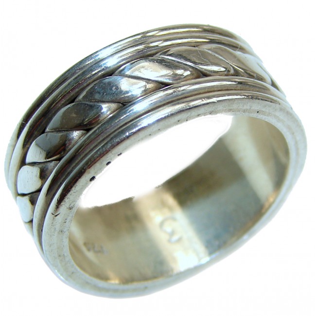 Bali made .925 Sterling Silver handcrafted Ring s. 10