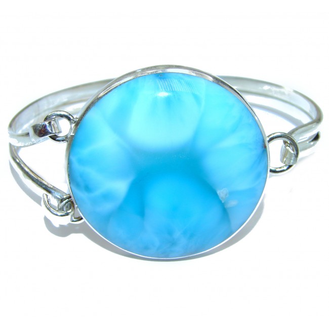 Beauty of Nature best quality Blue Larimar .925 Sterling Silver handcrafted Bracelet