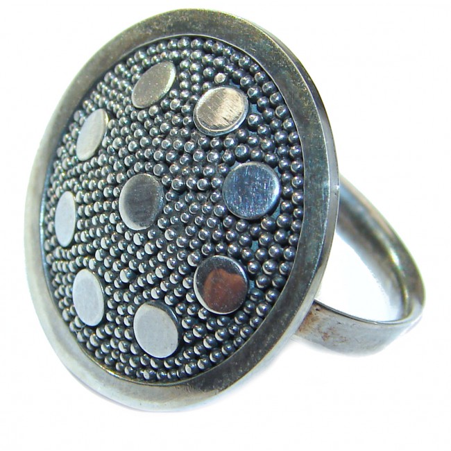 Bali made .925 Sterling Silver handcrafted Ring s. 6 adjustable