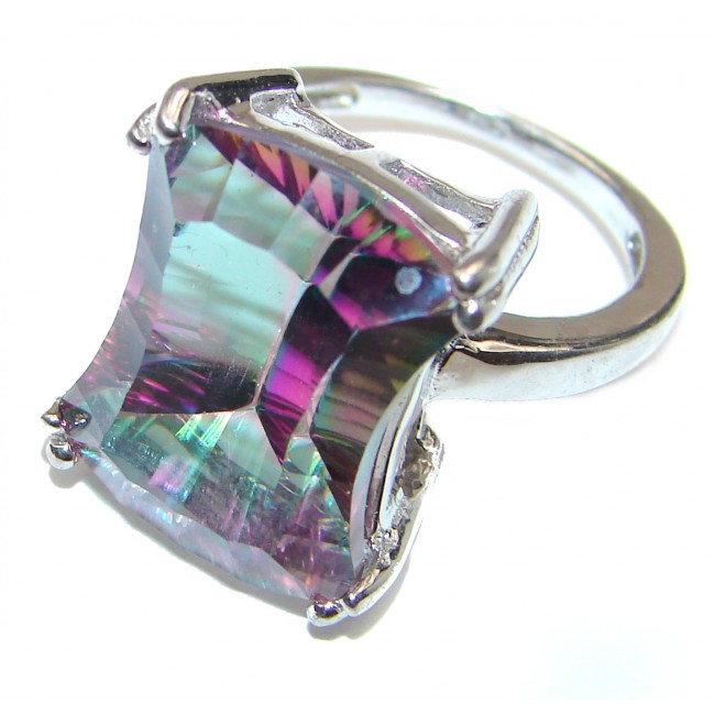 Top Quality Magic Topaz .925 Sterling Silver handcrafted Ring s. 6