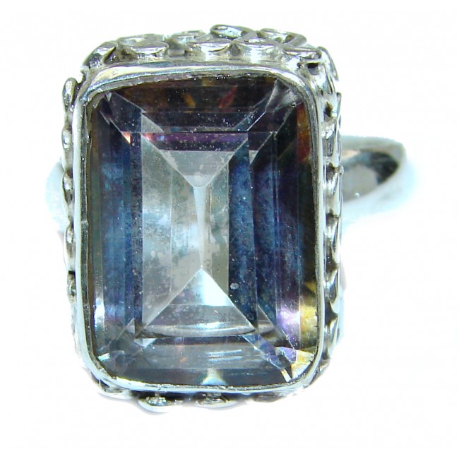 Top Quality Magic Topaz .925 Sterling Silver handcrafted Ring s. 9 1/4