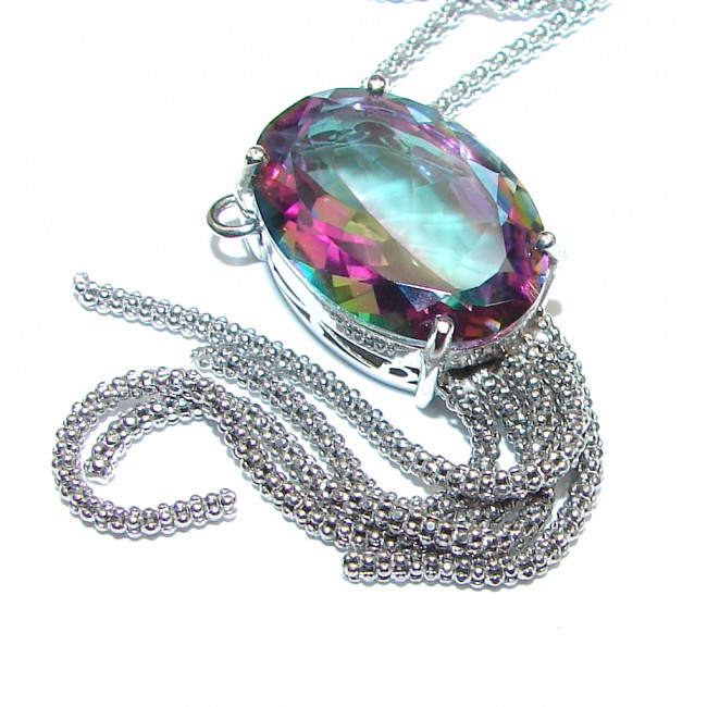 Love's Victory Delicate Magic Topaz .925 Sterling Silver necklace
