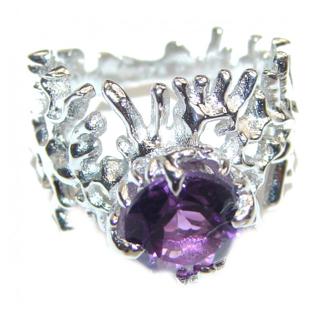 Purple Reef Amethyst .925 Sterling Silver Ring size 7 1/4