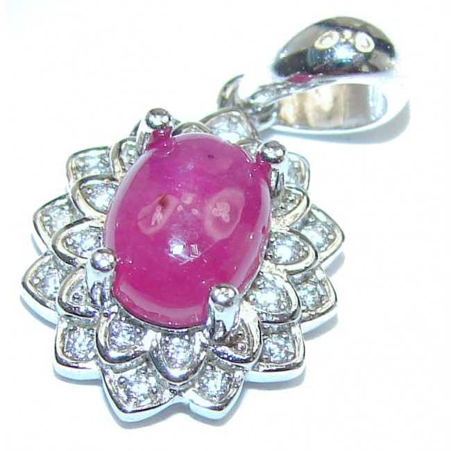 Authentic petite Ruby .925 Sterling Silver Pendant
