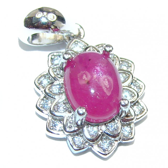 Authentic petite Ruby .925 Sterling Silver Pendant