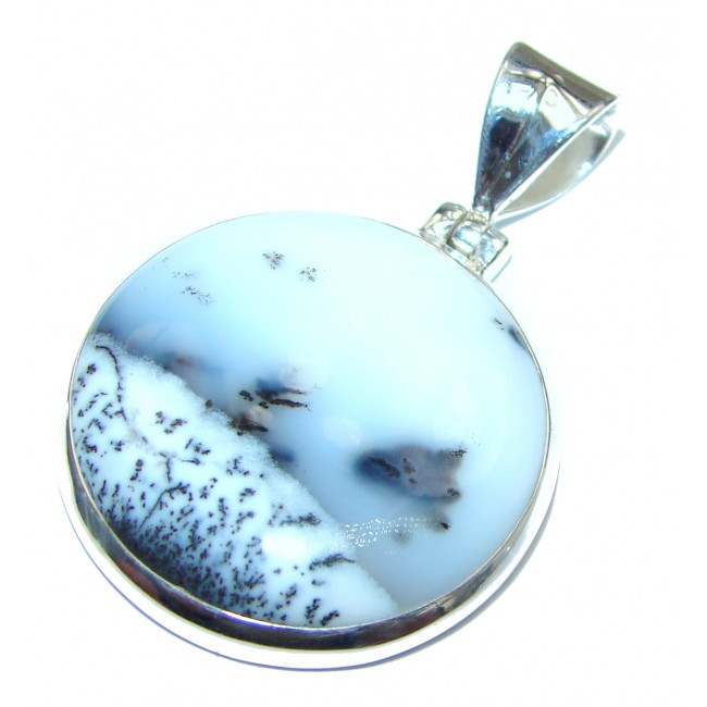 Perfect Storm Perfect quality Dendritic Agate .925 Sterling Silver handmade Pendant