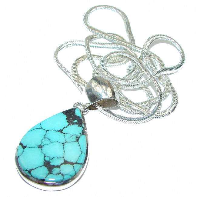 True Beauty Turquoise .925 Sterling Silver handcrafted necklace