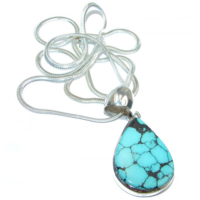 True Beauty Turquoise .925 Sterling Silver handcrafted necklace