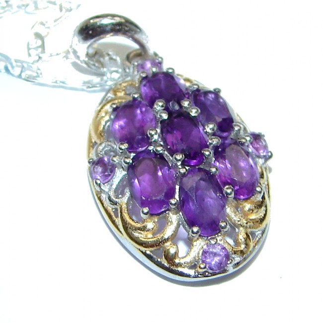 Purple Queen authentic Amethyst .925 Sterling Silver handcrafted necklace