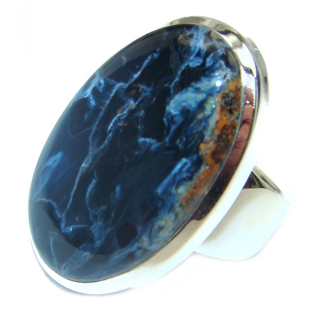 Huge best quality Silky Pietersite .925 Sterling Silver handmade Ring size 6
