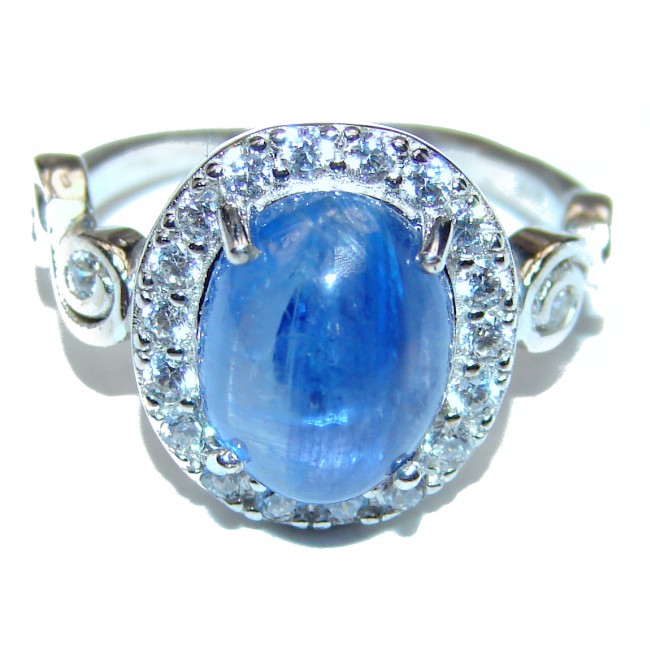 Chunky Authentic African Tanzanite .925 Sterling Silver handmade Ring s. 7 3/4