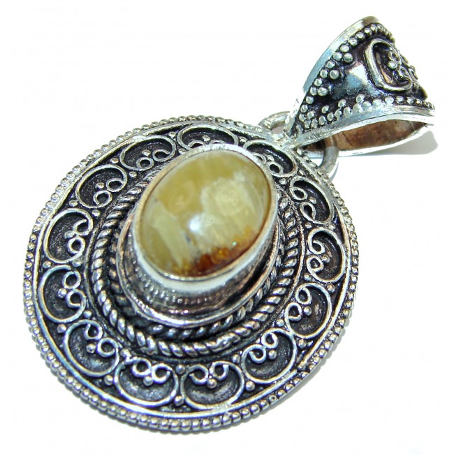 Peruvian Opal .925 Sterling Silver Pendant