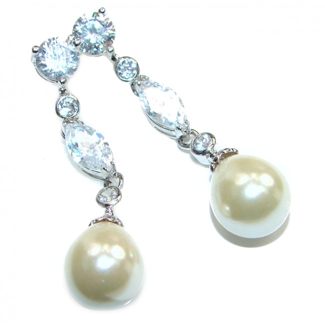Real Beauty Pearl .925 Sterling Silver handmade Earrings