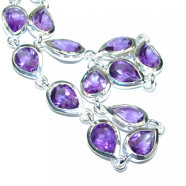 Authentic Citine Amethyst .925 Sterling Silver handcrafted Bracelet