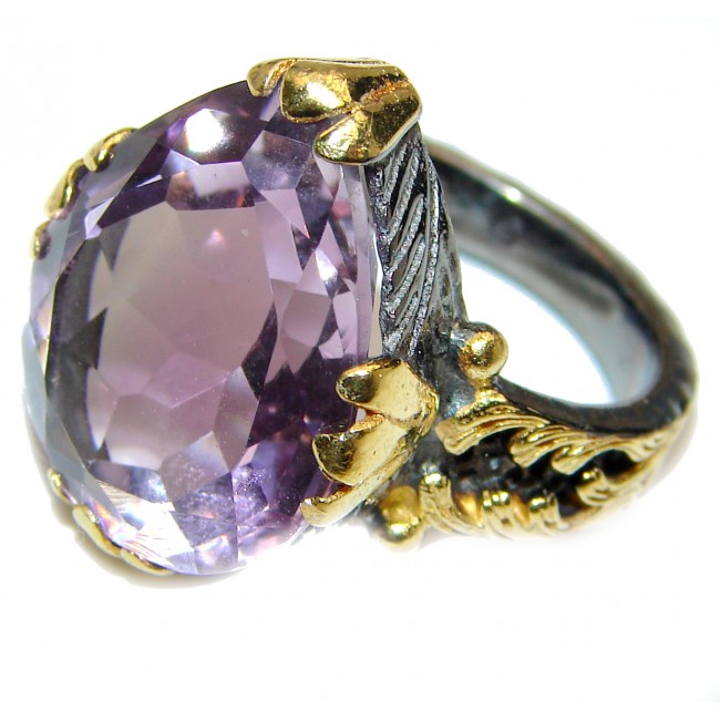 Purple Perfection Amethyst .925 Sterling Silver Ring size 8