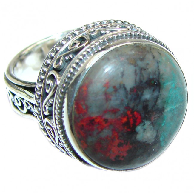 Sonora Jasper .925 Sterling Silver handcrafted Ring size 11