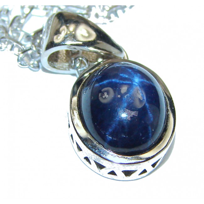 Star Sapphire .925 Sterling Silver handmade Necklace