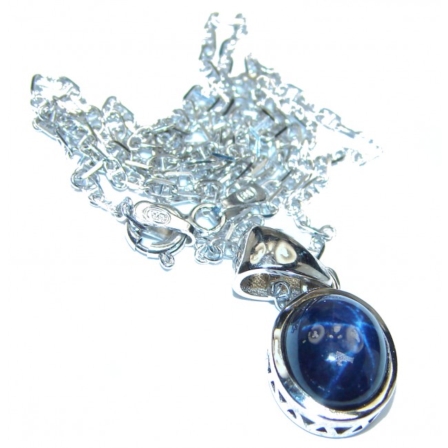Star Sapphire .925 Sterling Silver handmade Necklace