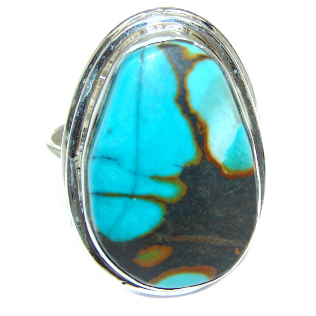 Turquoise .925 Sterling Silver ring; s. 7 1/4