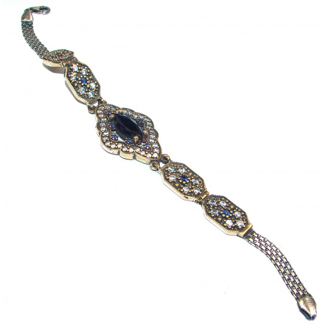 Special Item created Sapphire 925 Sterling Silver Bracelet