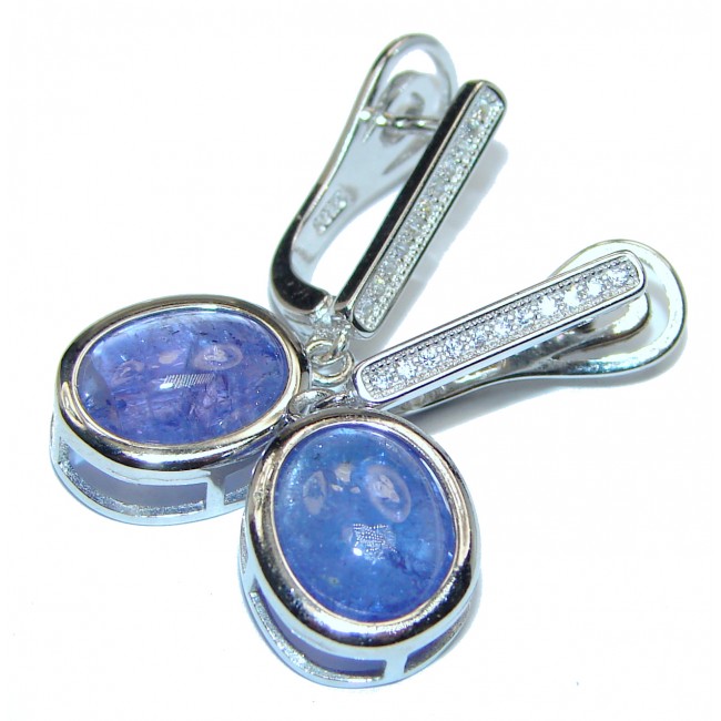 Posh African Kyanite .925 Sterling Silver handcrafted earrings