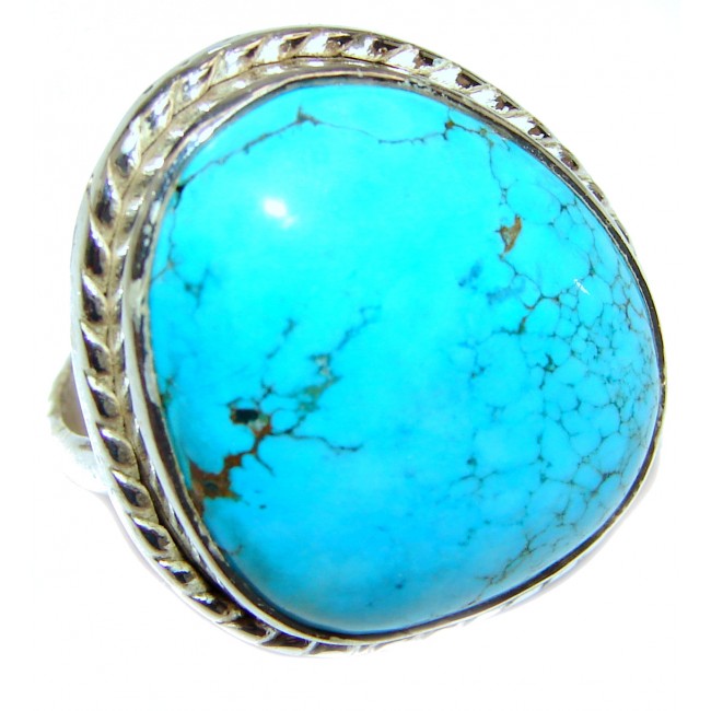 Turquoise .925 Sterling Silver ring; s. 9