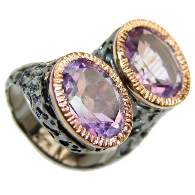 Purple Perfection Amethyst .925 Sterling Silver Ring size 6 3/4