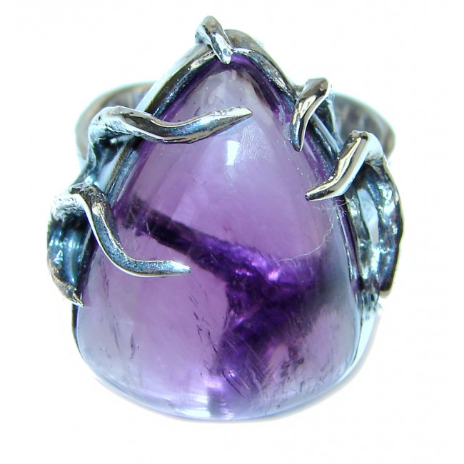 Purple Perfection Amethyst .925 Sterling Silver Ring size 9 1/2