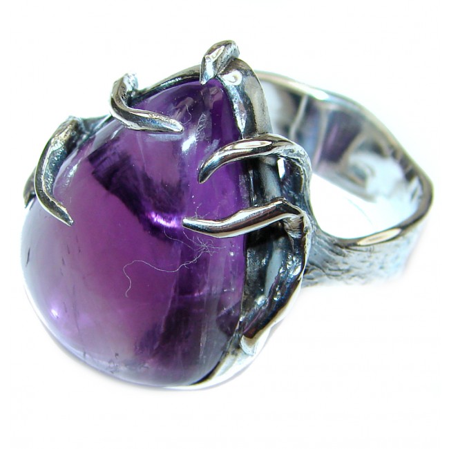 Purple Perfection Amethyst .925 Sterling Silver Ring size 9 1/2