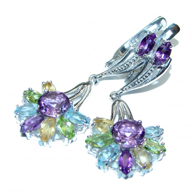 Heather Valley Amethyst .925 Sterling Silver handcrafted earrings