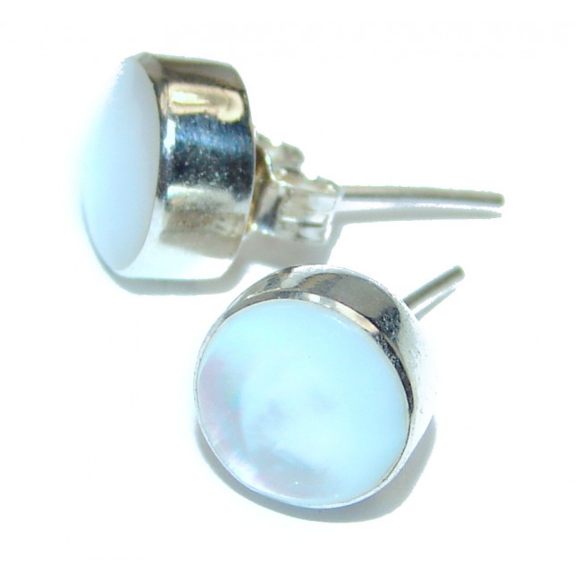 Real Beauty Blister Pearl 10 mm .925 Sterling Silver handmade Earrings