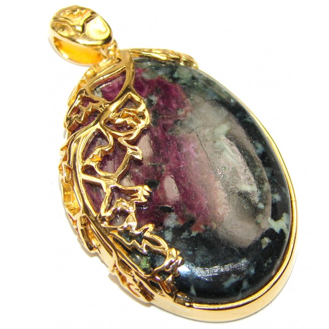 Fantistic Genuine Russian Eudialyte .925 Sterling Silver handcrafted Pendant