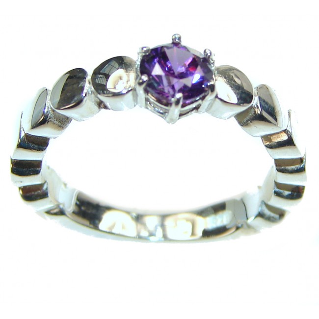 Purple PAmethyst .925 Sterling Silver Ring size 6 1/4