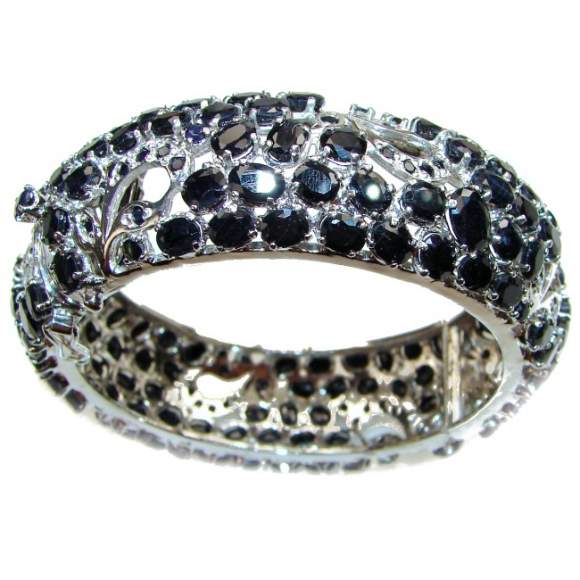 Blue Reef Stunning genuine Sapphire .925 Sterling Silver handcrafted Bracelet