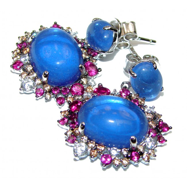 Purple Perfection London Blue Topaz .925 Sterling Silver earrings
