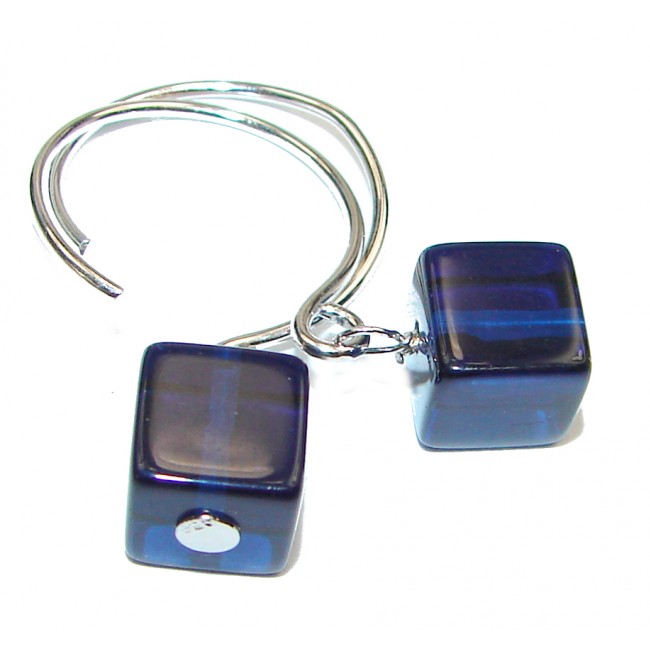 Blue Quartz .925 Sterling Silver earrings