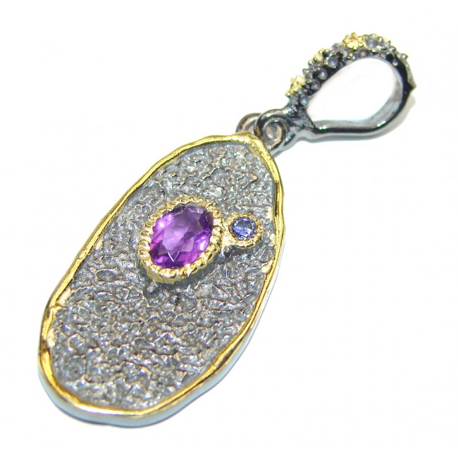 Perfect Pink Amethyst .925 Sterling Silver handmade pendant