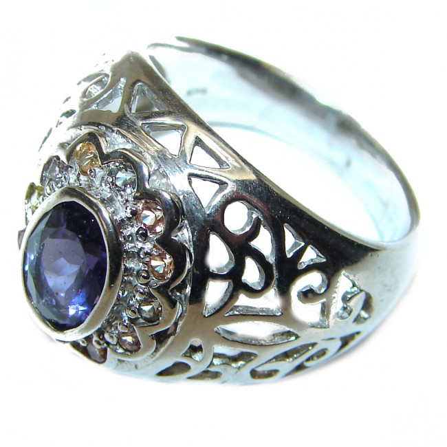 Purple Amethyst .925 Sterling Silver Ring size 8 3/4