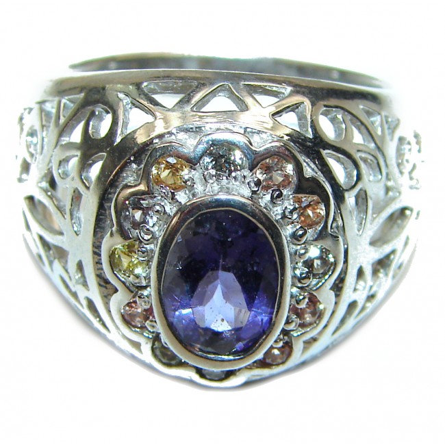 Purple Amethyst .925 Sterling Silver Ring size 8 3/4