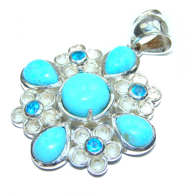 Great quality Turquoise .925 Sterling Silver handmade pendant