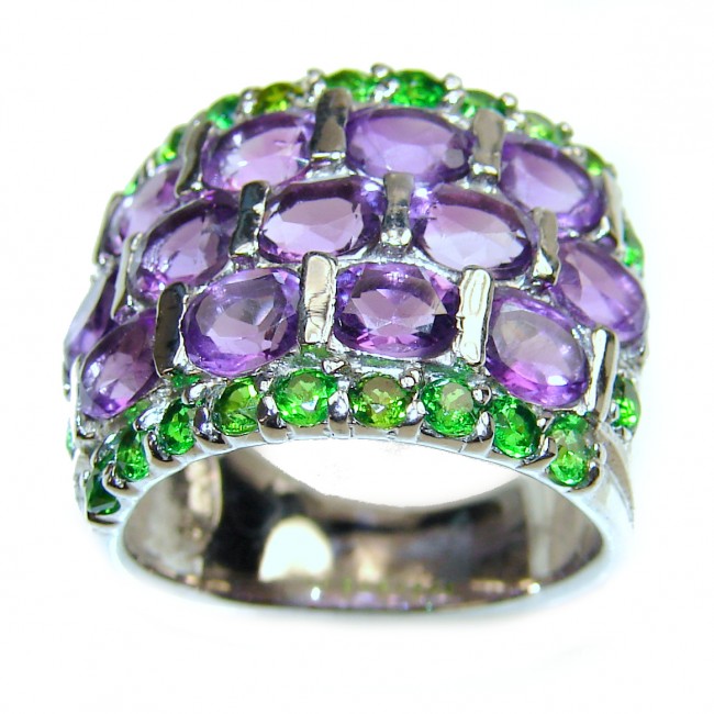 Melissa genuine Amethyst .925 Sterling Silver handcrafted Ring size 6 1/2