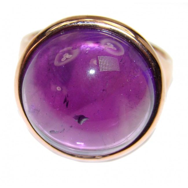 Authentic Oval cut 22ctw Amethyst .925 Sterling Silver brilliantly handcrafted ring s. 7 3/4