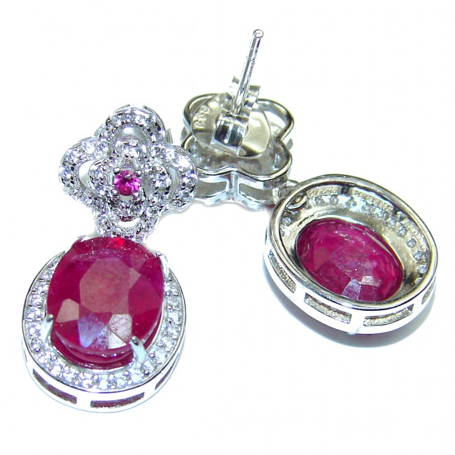 Carmen Ruby .925 Sterling Silver handmade earrings