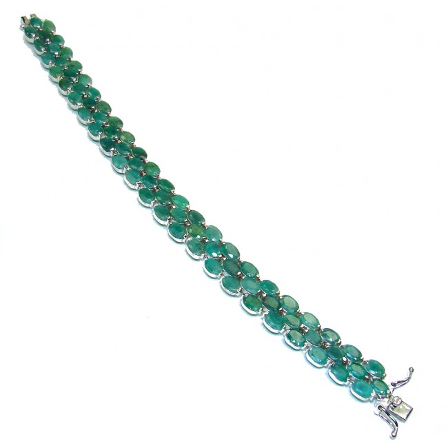 Vanessa authentic Emerald .3925 Sterling Silver handcrafted Bracelet
