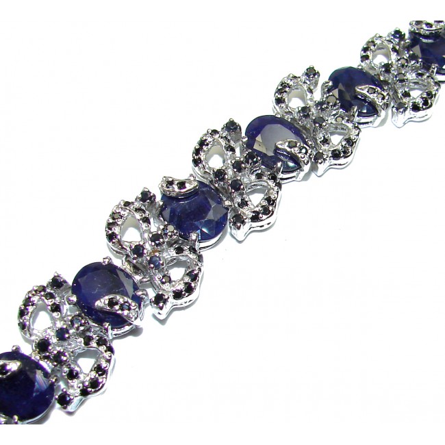 Authentic Sapphire .3925 Sterling Silver handcrafted Bracelet
