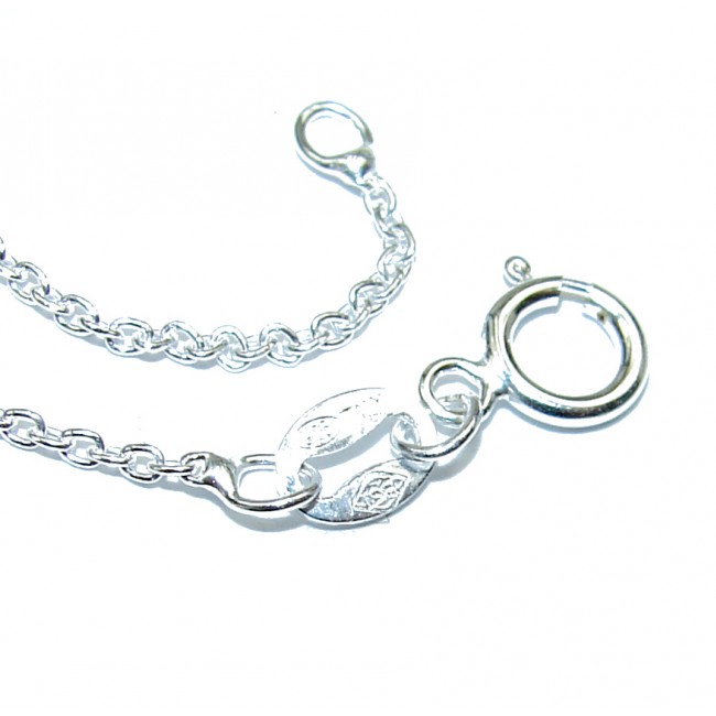 Anchor Sterling Silver Chain 16'' long, 1.5 mm wide