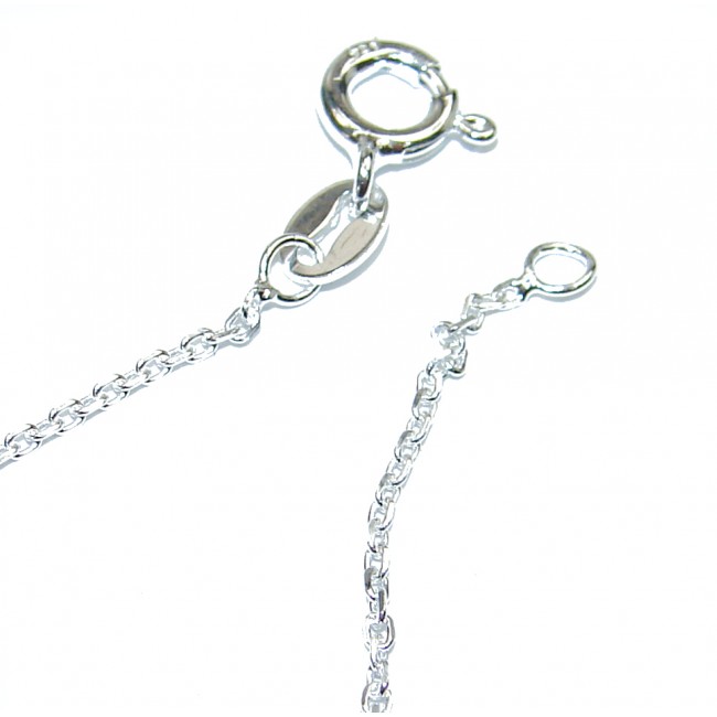 Anchor design Sterling Silver Chain 20'' long, 1.5 mm wide