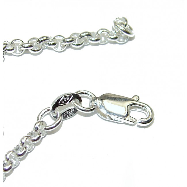 Rolo design Sterling Silver Chain 18'' long, 3 mm wide