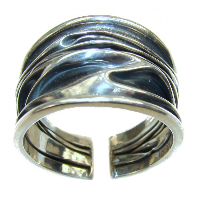 Natural Beauty Italy Made Silver Sterling Silver ring s. 9