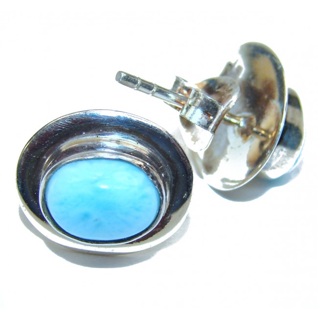 Best Quality Blue Larimar .925 Sterling Silver handmade earrings